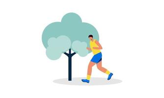 in esecuzione jogging tempo illustrazione vettore