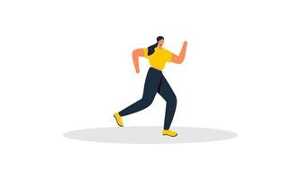 in esecuzione jogging tempo illustrazione vettore