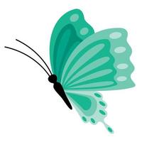piatto disegno di un' farfalla vettore