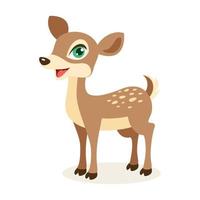 cartone animato illustrazione di un' cervo vettore