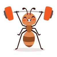 cartone animato disegno di un formica vettore