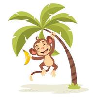 cartone animato illustrazione di un' scimmia vettore
