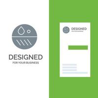 dermatologo dermatologia asciutto pelle grigio logo design e attività commerciale carta modello vettore