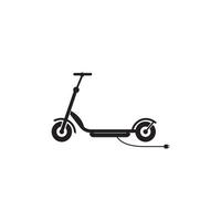 elettrico scooter simbolo logo piatto icona vettore