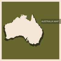 Vintage ▾ di Australia carta geografica vettore