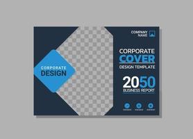 aziendale libro copertina orizzontale design vettore