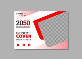 aziendale libro copertina orizzontale design vettore