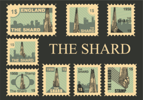 il vettore di francobolli shard
