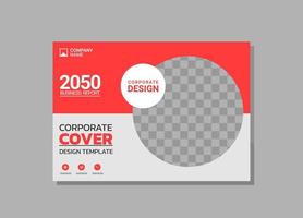 aziendale libro copertina orizzontale design vettore