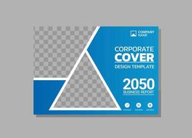 aziendale libro copertina orizzontale design vettore