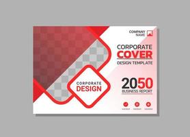 aziendale libro copertina orizzontale design vettore