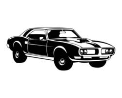 vettore di illustrazione della muscle car americana isolato