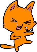 vettore gatto personaggio nel cartone animato stile