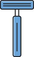 illustrazione vettoriale del rasoio su uno sfondo. simboli di qualità premium. icone vettoriali per il concetto e la progettazione grafica.