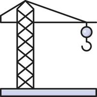 illustrazione vettoriale del gancio della gru su uno sfondo. simboli di qualità premium. icone vettoriali per il concetto e la progettazione grafica.