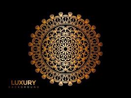 lusso mandala sfondo, decorativo sfondo con un elegante mandala design vettore