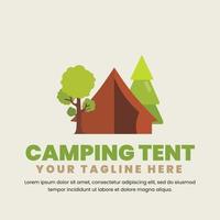 campeggio tenda vettore Immagine