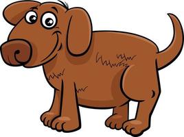 cartone animato Marrone cucciolo comico animale personaggio vettore