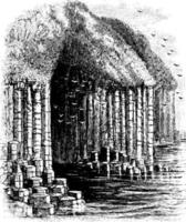 basaltico colonne, Vintage ▾ illustrazione. vettore