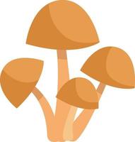 Marrone miele fungo funghi, icona illustrazione, vettore su bianca sfondo