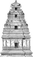 pagoda, Vintage ▾ illustrazione. vettore