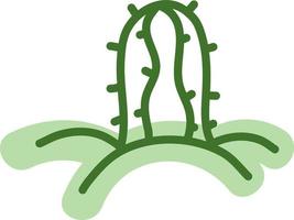 spinoso Pera cactus, illustrazione, vettore su un' bianca sfondo.