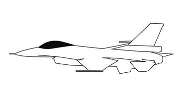 f16 Jet combattente schema vettore design