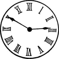 analogico orologio, Vintage ▾ illustrazione. vettore