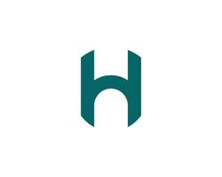 h logo design vettore modello