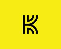 K kk logo design vettore modello