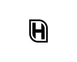 h logo design vettore modello