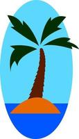 un' palma albero, vettore o colore illustrazione.