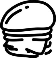 gustoso hamburger, illustrazione, vettore su un' bianca sfondo