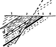 gravità colpa, Vintage ▾ illustrazione. vettore