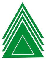 triangoli logo, illustrazione, vettore su un' bianca sfondo.