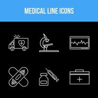 set di icone mediche vettore