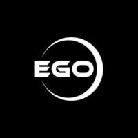 ego lettera logo design nel illustrazione. vettore logo, calligrafia disegni per logo, manifesto, invito, eccetera.