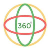 di moda 360 angolo vettore