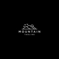 montagna logo vettore icona design modello