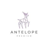 antilope logo vettore icona design modello