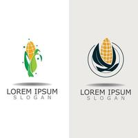 Mais semplice logo design agricoltura agricoltura vettore