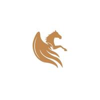 Pegasus logo icona design illustrazione vettore