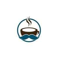 caffè negozio logo vettore illustrazione. caffè negozio logo emblema vettore. Sig caffè negozio logo. caffè bar logo