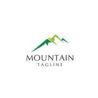 montagna logo design icona vettore