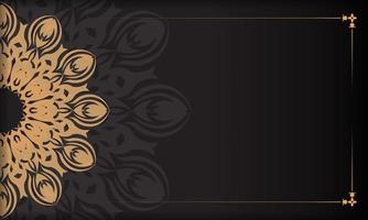 lusso sfondo con islamico arabesco ornamento su buio superficie. modello per nozze invito, carta, copertina vettore