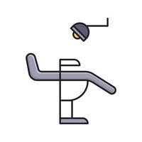 dentista sedia vettore illustrazione su un' sfondo.premio qualità simboli.vettore icone per concetto e grafico design.
