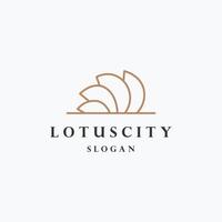 loto città logo icona design modello vettore illustrazione