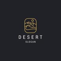 deserto logo icona design modello vettore