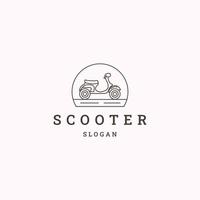 scooter logo icona design modello vettore illustrazione