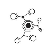 disegno dell'illustrazione vettoriale della molecola